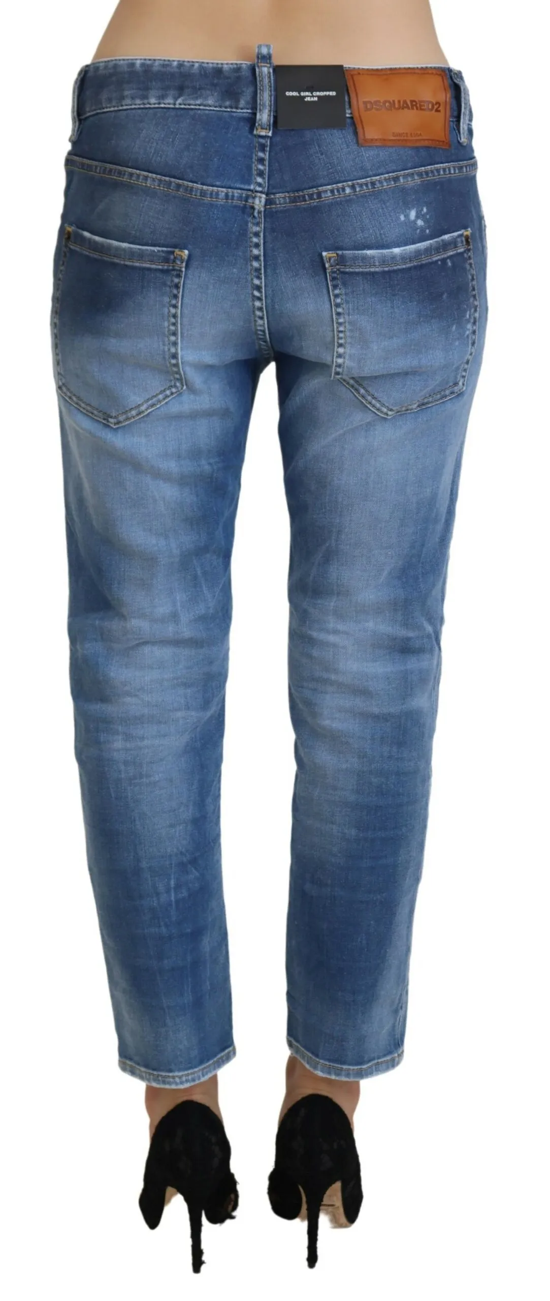 Dsquared² Women's Chic Cropped Blue Denim - Elevate Your Casual Look