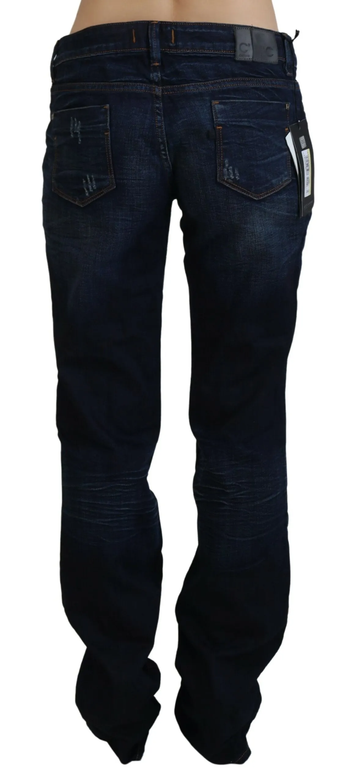 Costume National Women's Chic Low Waist Straight Leg Denim