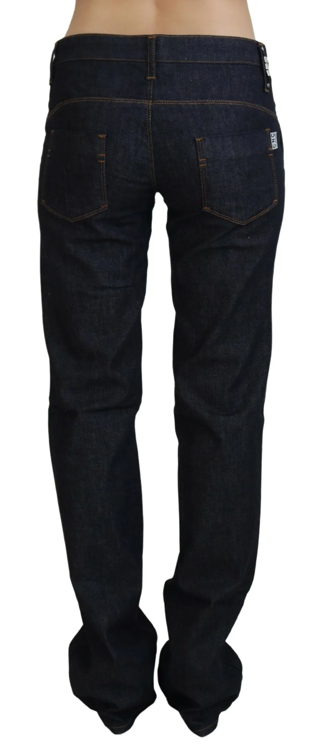 Costume National Women's Chic Low Waist Straight Leg Designer Jeans
