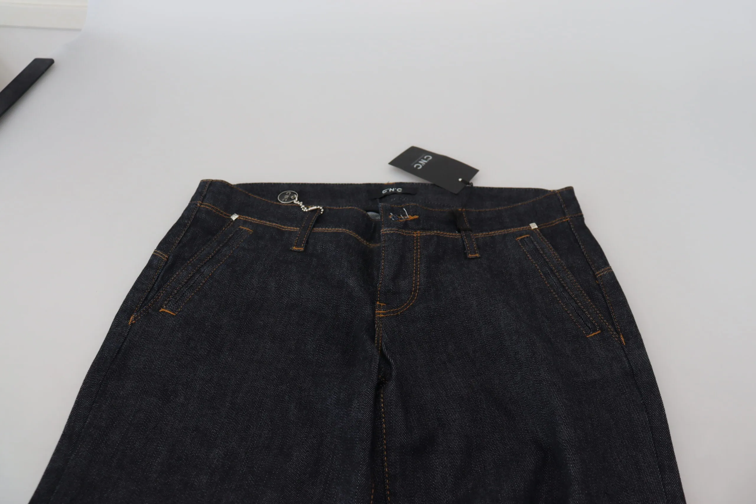 Costume National Women's Chic Low Waist Straight Leg Designer Jeans