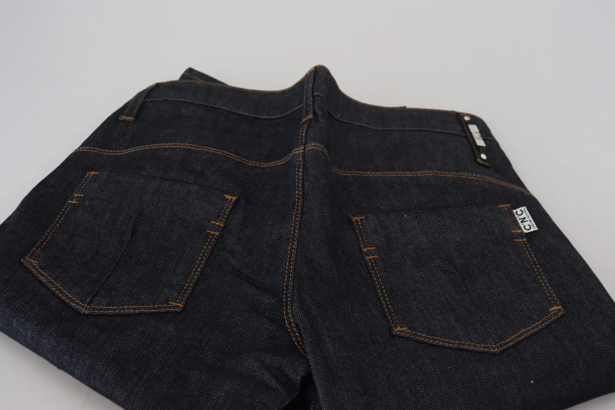 Costume National Women's Chic Low Waist Straight Leg Designer Jeans