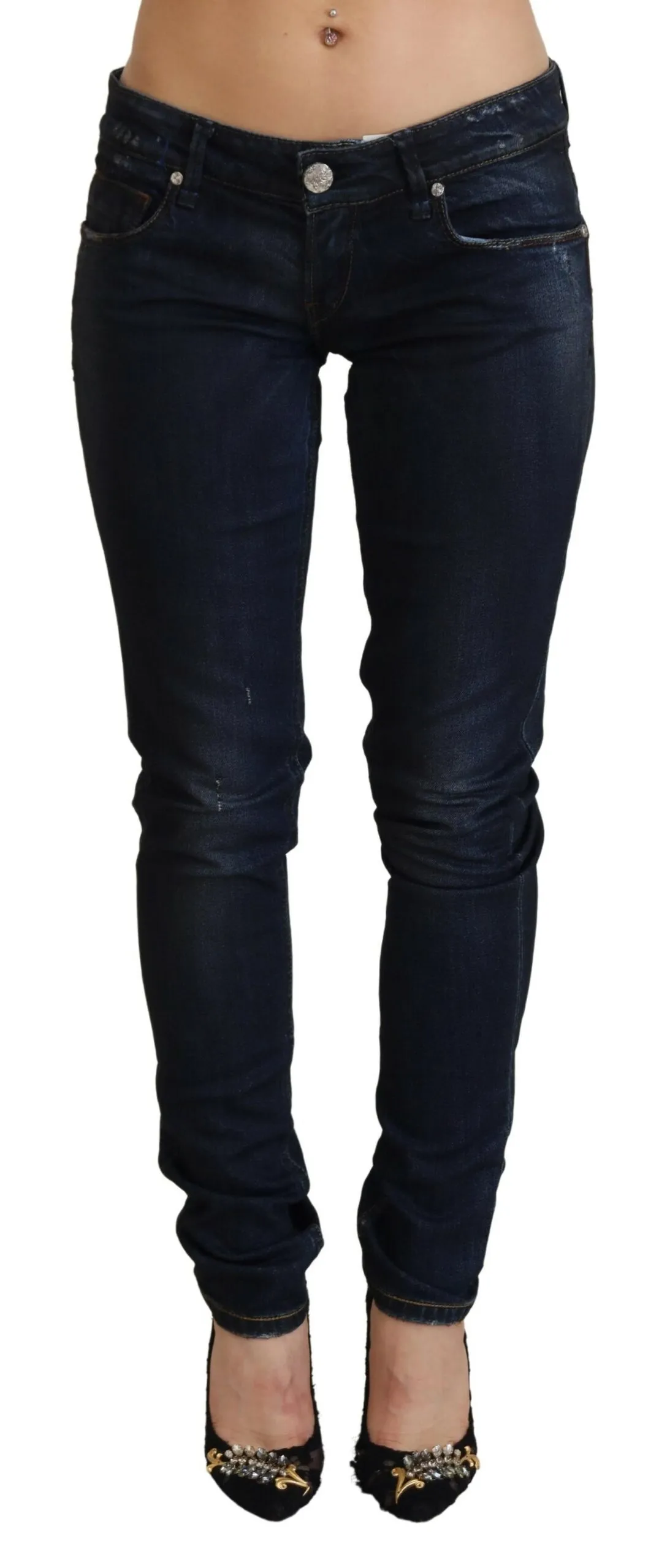 Acht Women's Chic Slim Fit Cotton Denim Jeans