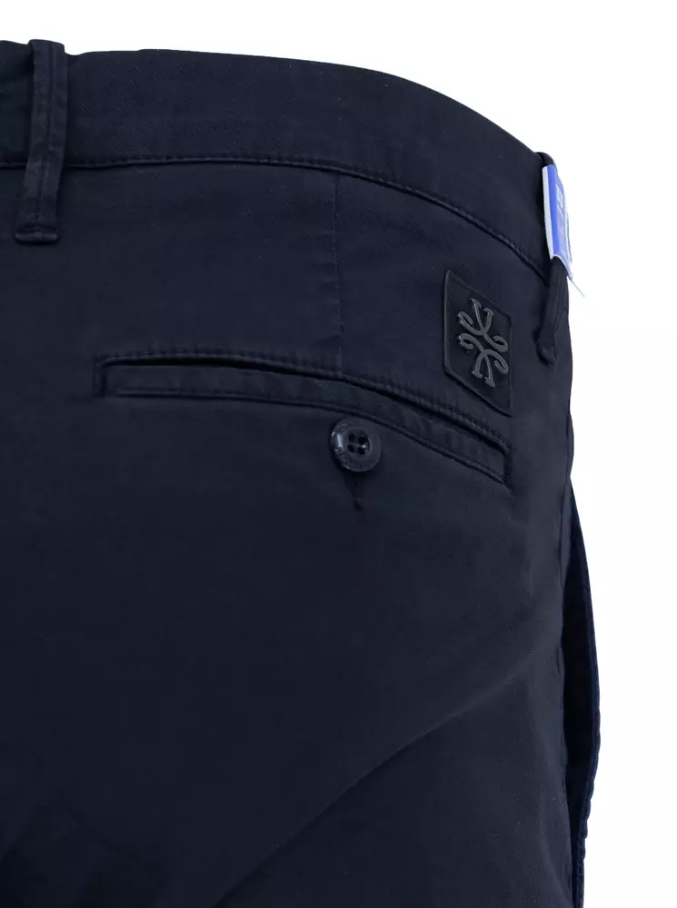 Jacob Cohen Men's Navy Blue Cotton Chino Pants - Slim Fit