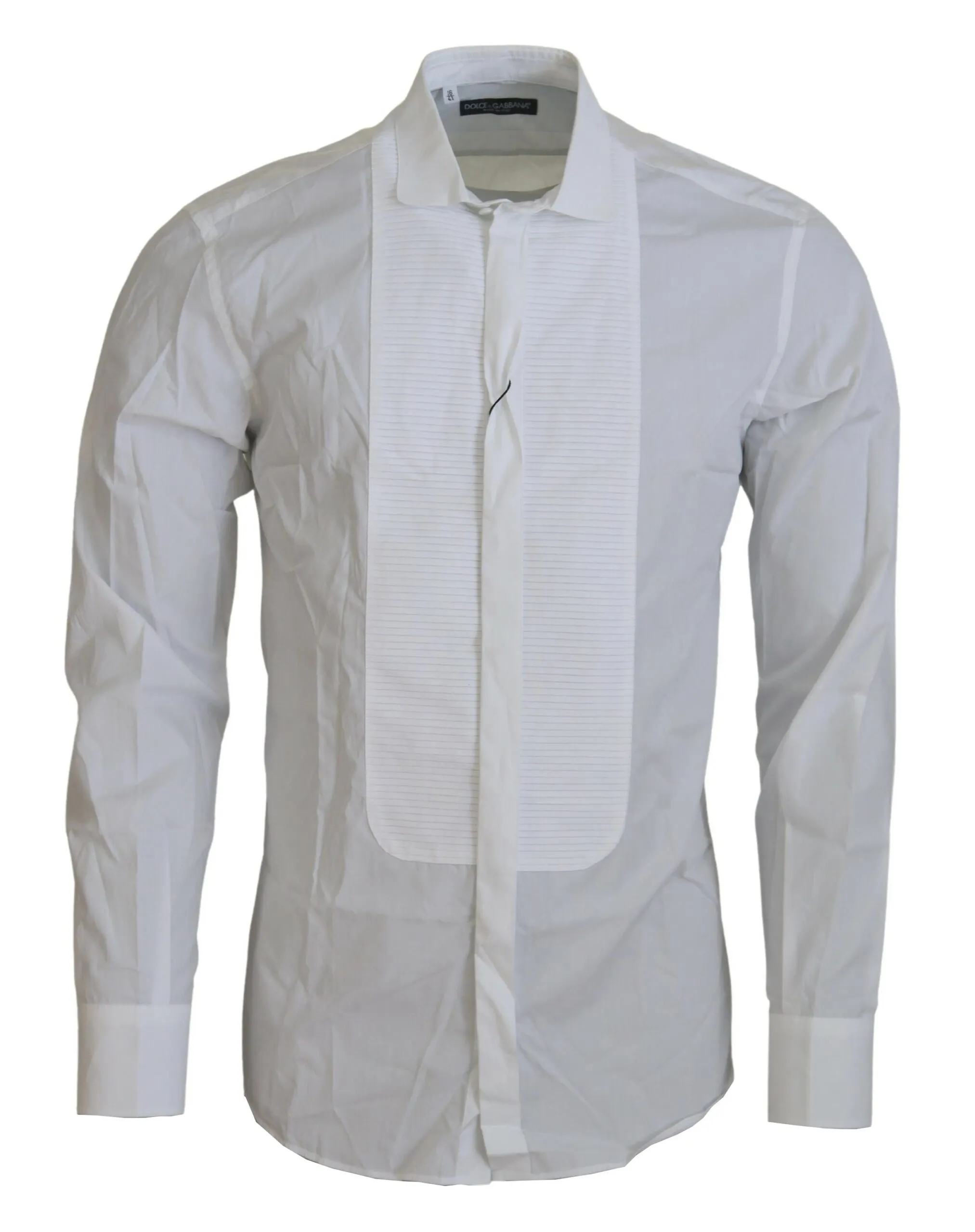 Dolce & Gabbana Men's Exquisite White Cotton Formal Shirt