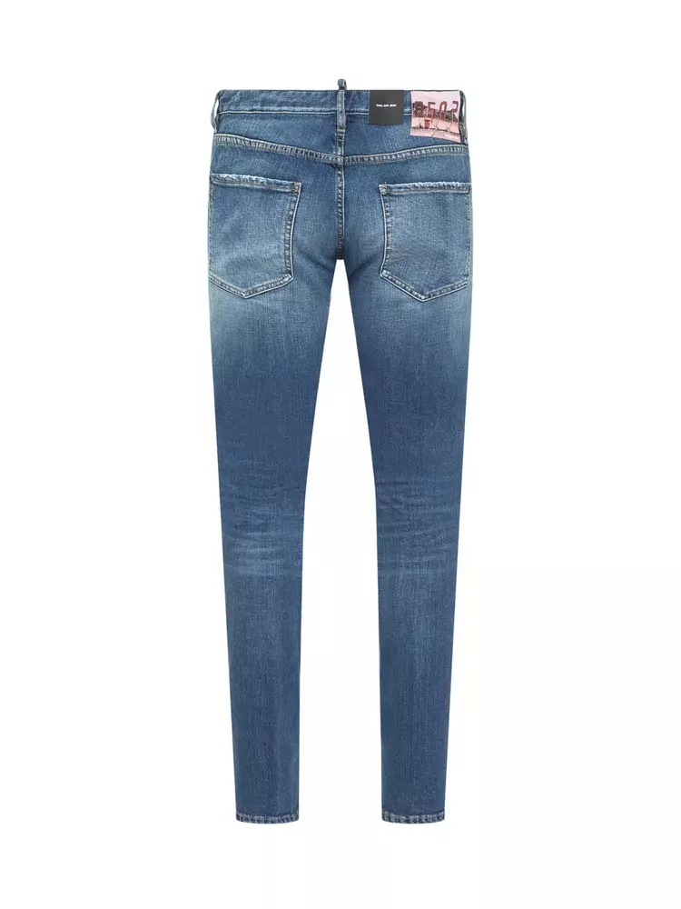 Dsquared² Men's Chic Distressed Denim for Sophisticated Style