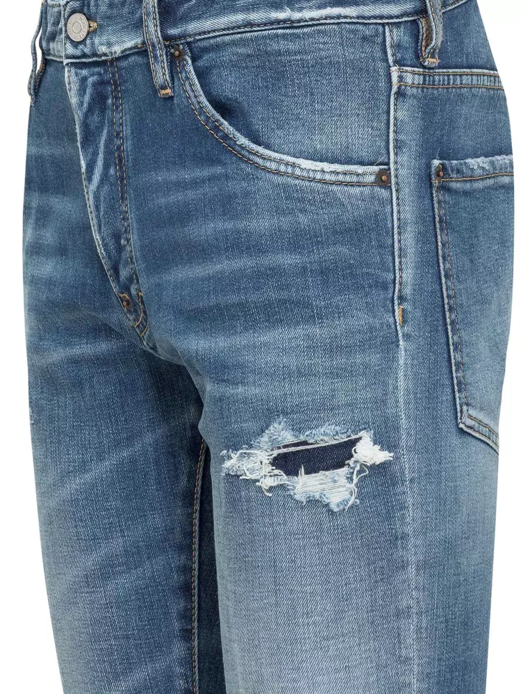 Dsquared² Men's Chic Distressed Denim for Sophisticated Style