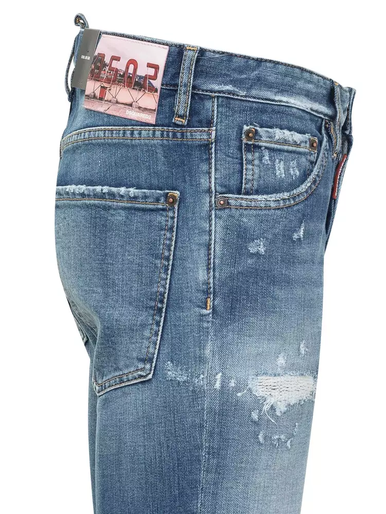 Dsquared² Men's Chic Distressed Denim for Sophisticated Style