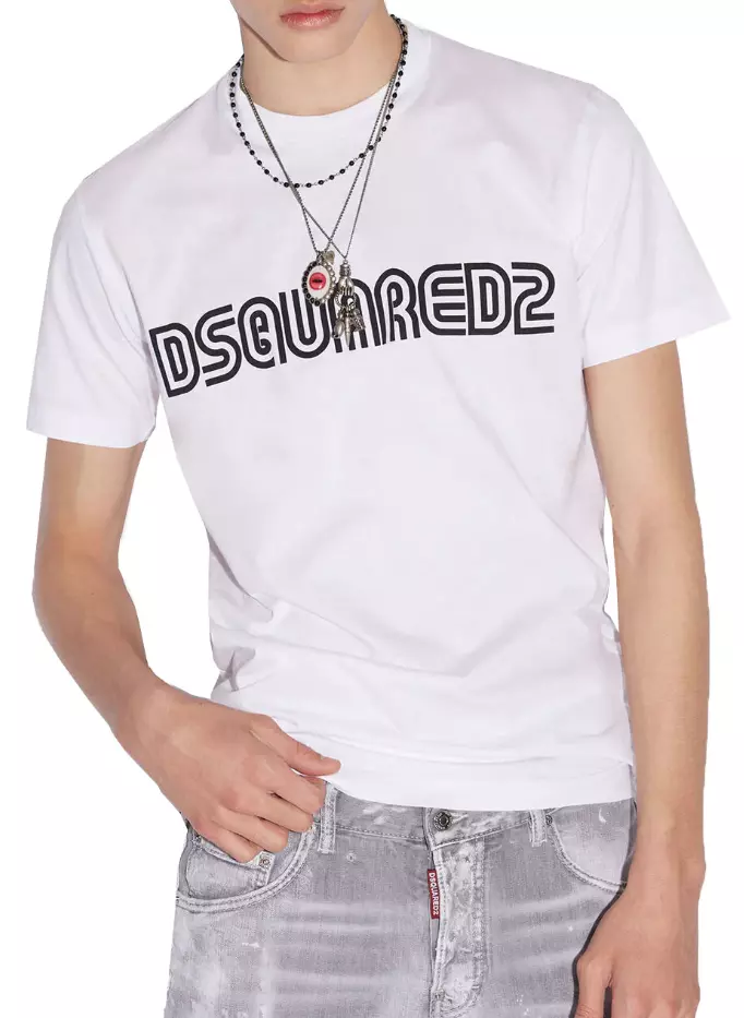 Dsquared² Men's Elevated Classic White Cotton Tee