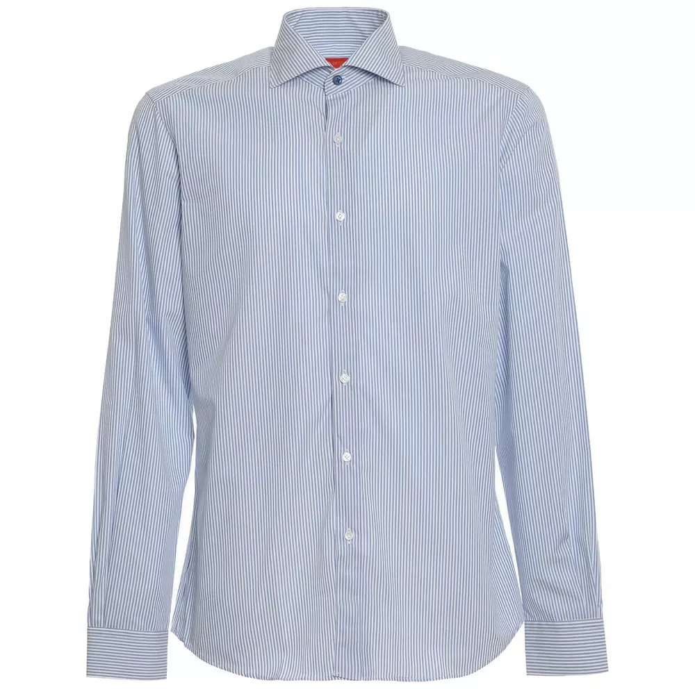 Jacob Cohen Men's Elegant Cotton Striped Long Sleeve Shirt