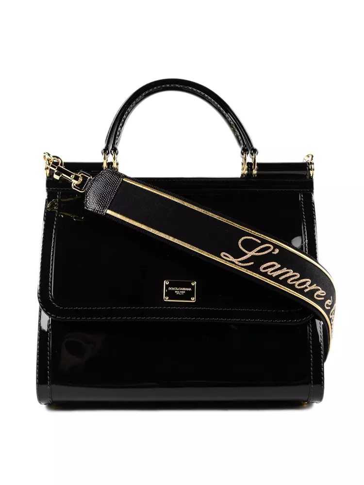 Dolce & Gabbana Women's Elegant Black Sicily Shoulder Bag