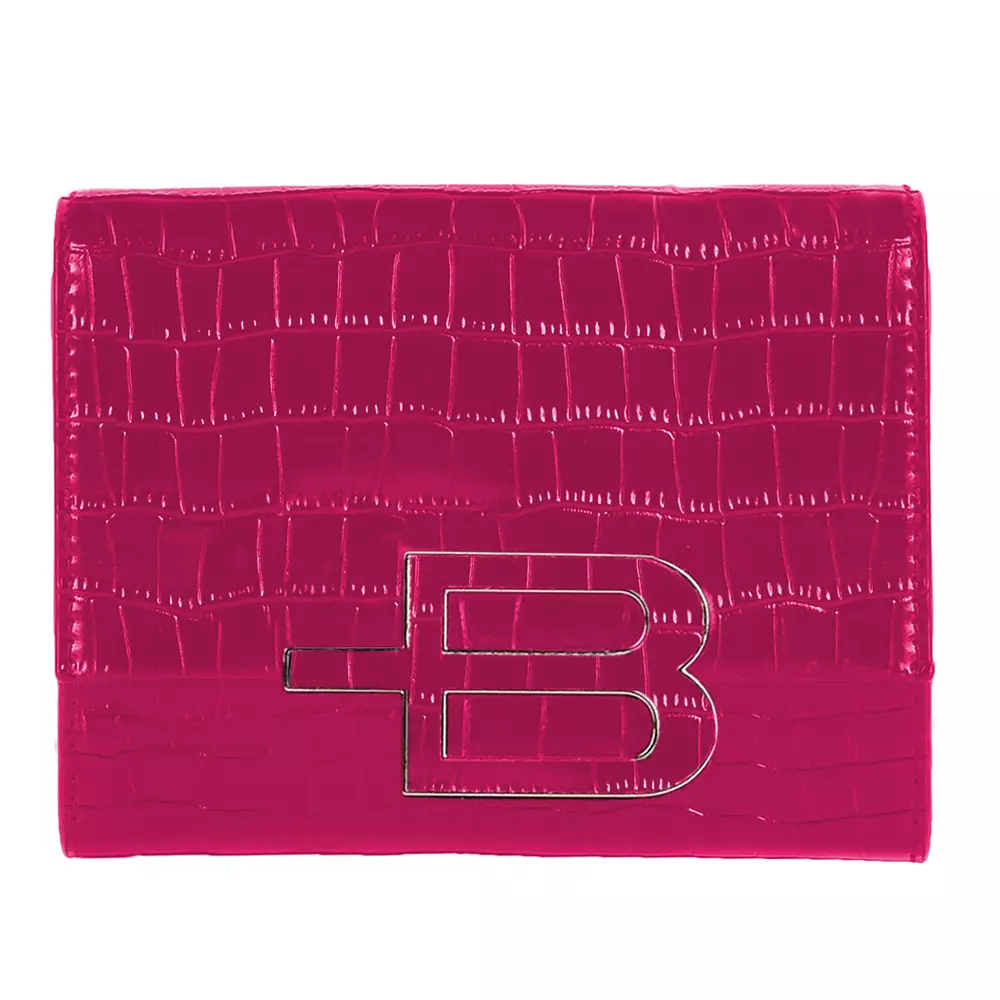 Baldinini Trend Women's Elegant Fuchsia Python Print Shoulder Bag