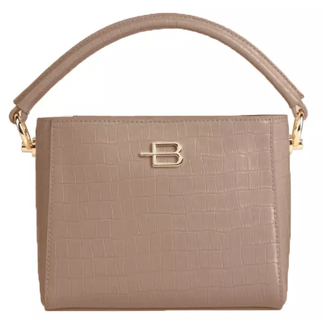 Baldinini Trend Women's Elegant Python-Embossed Calfskin Handbag