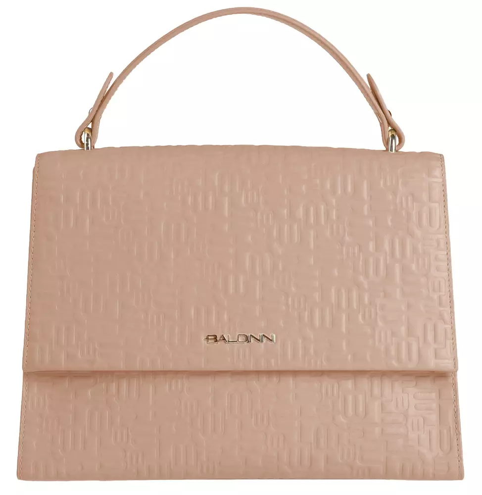 Baldinini Trend Women's Chic Calfskin Monogram Flap Handbag