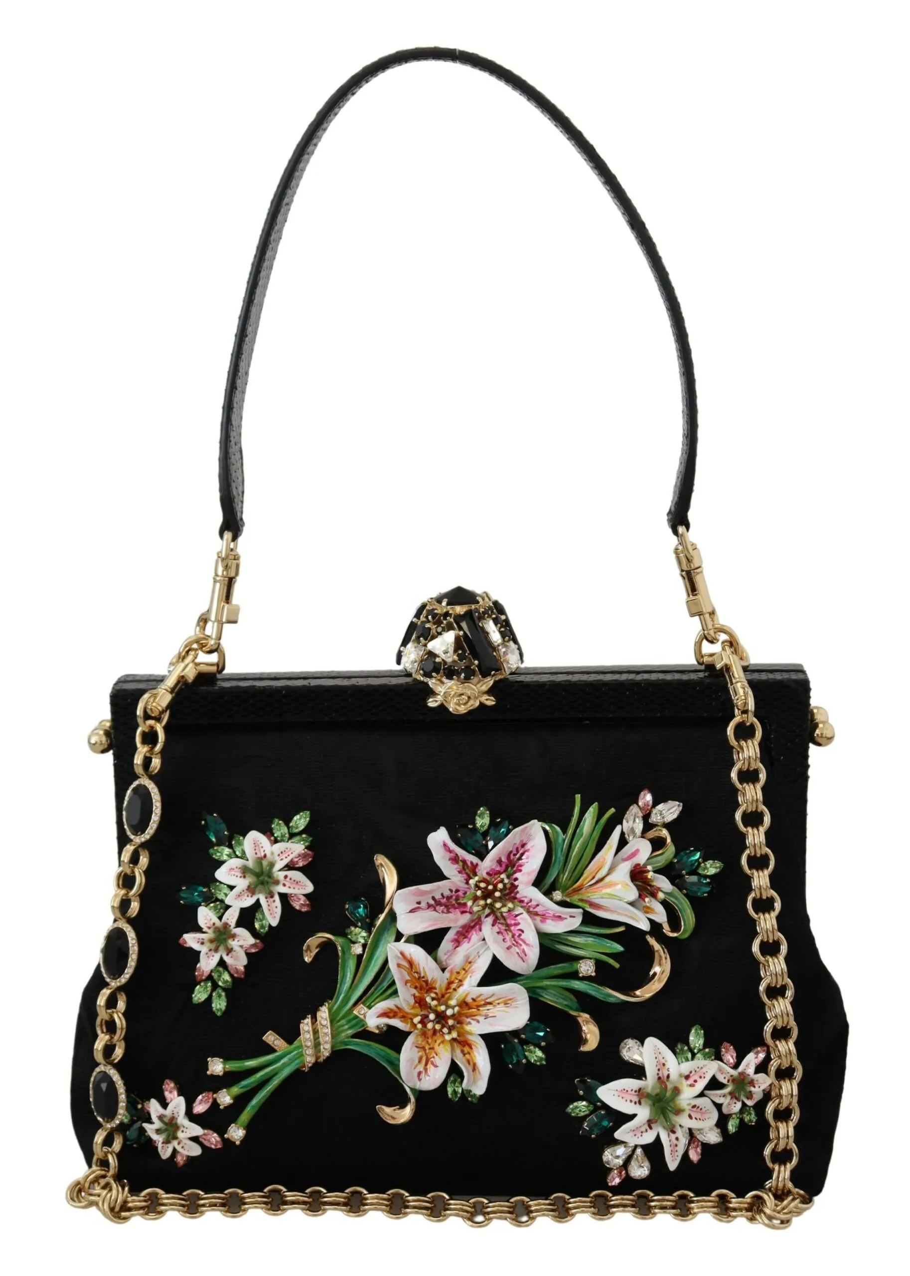 Dolce & Gabbana Women's Elegant Evening Vanda Clutch with Exotic Detailing