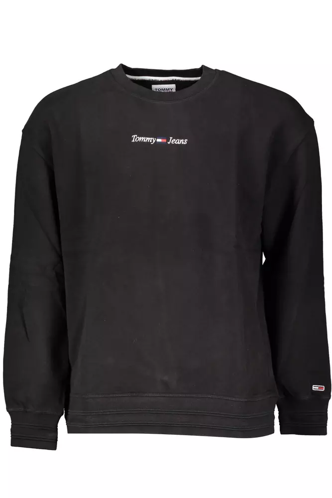 Tommy Hilfiger Black Cotton Men Sweater