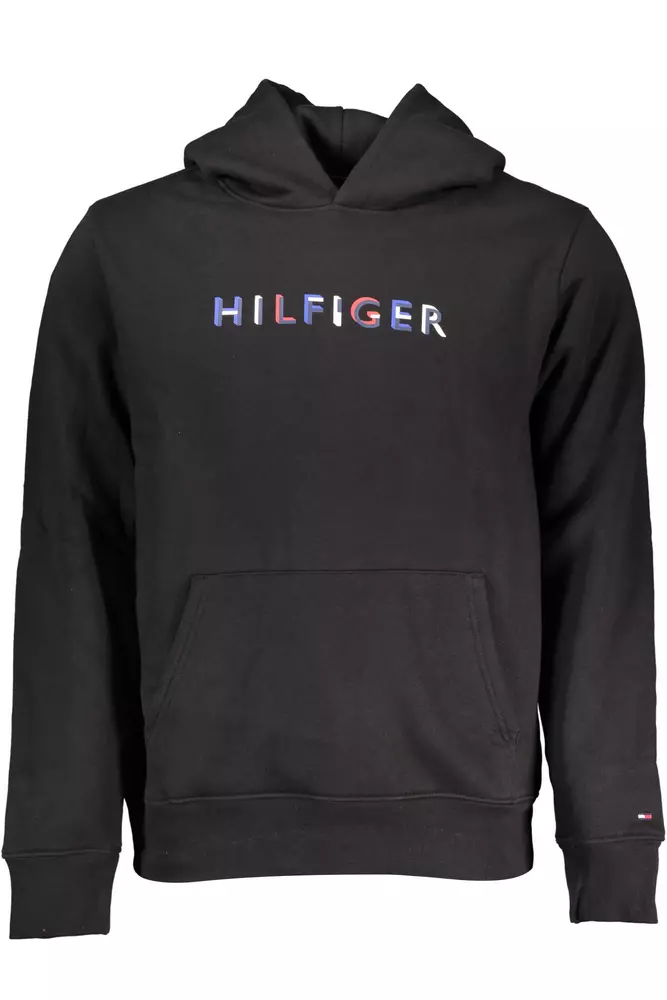 Tommy Hilfiger Black Cotton Men Sweater