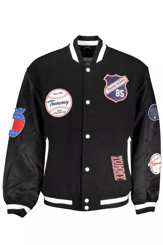 Tommy Hilfiger Black Polyester Men Jacket