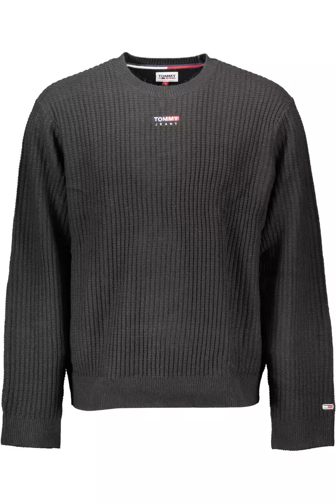 Tommy Hilfiger Black Polyester Men Shirt