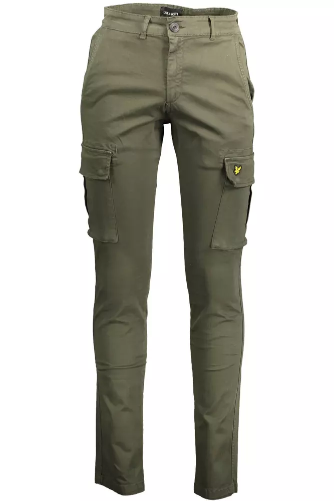 Lyle & Scott Men's Green Cotton Men's Trouser