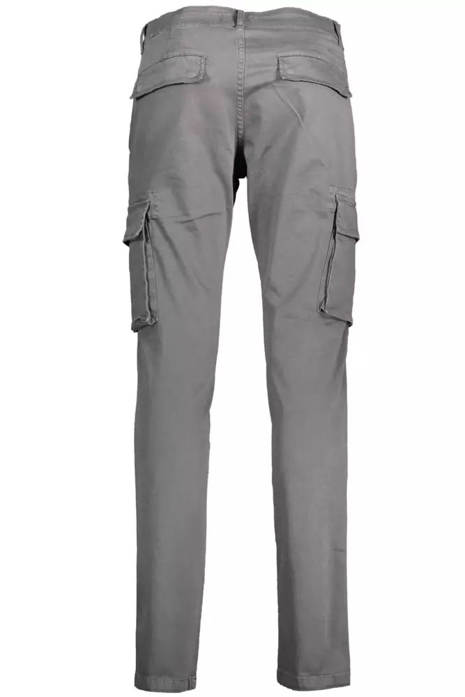 Lyle & Scott Gray Cotton Men Trouser