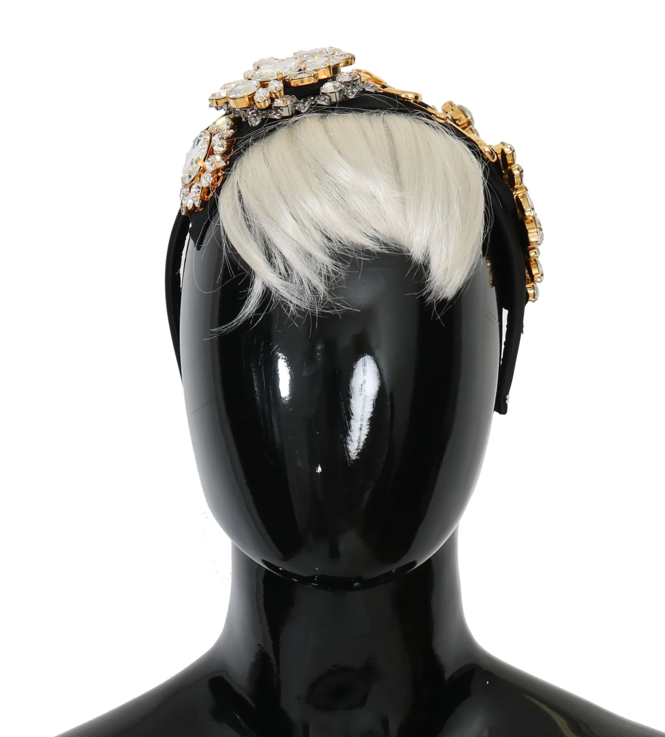 Dolce & Gabbana Women's Elegant Black Crystal Headband Diadem