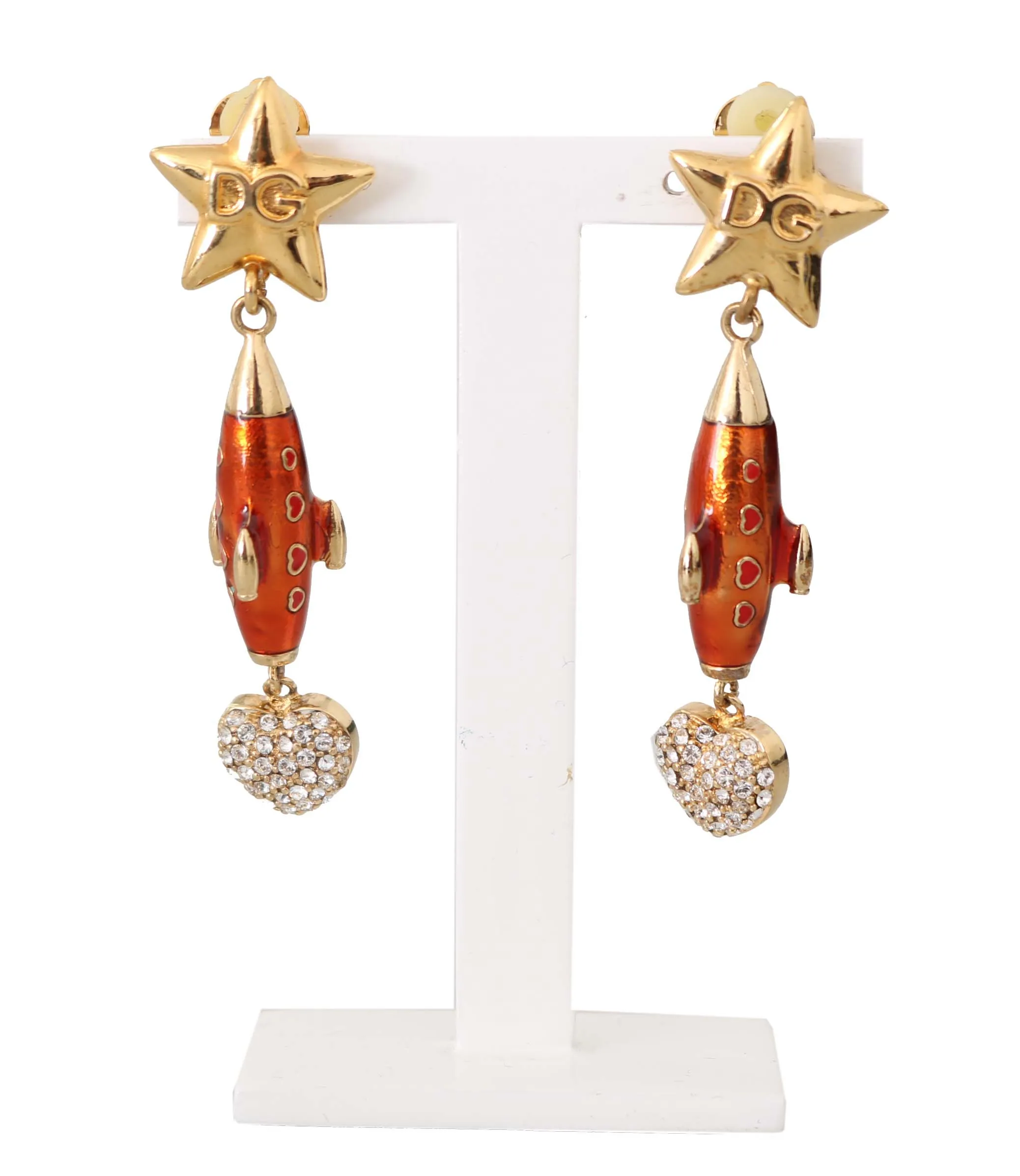 Dolce & Gabbana Women's Celestial Rocket Crystal Clip-On Earrings