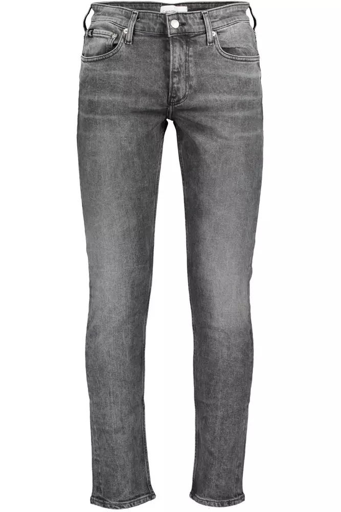 Calvin Klein Black Cotton Men Jeans