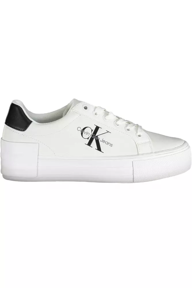Calvin Klein White Leather Women Sneaker