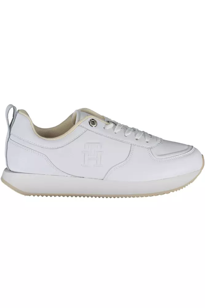 Tommy Hilfiger White Leather Women Sneaker