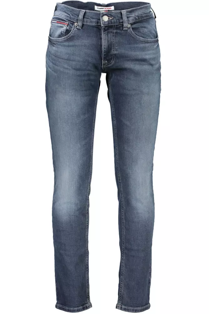 Tommy Hilfiger Black Cotton Men Jeans