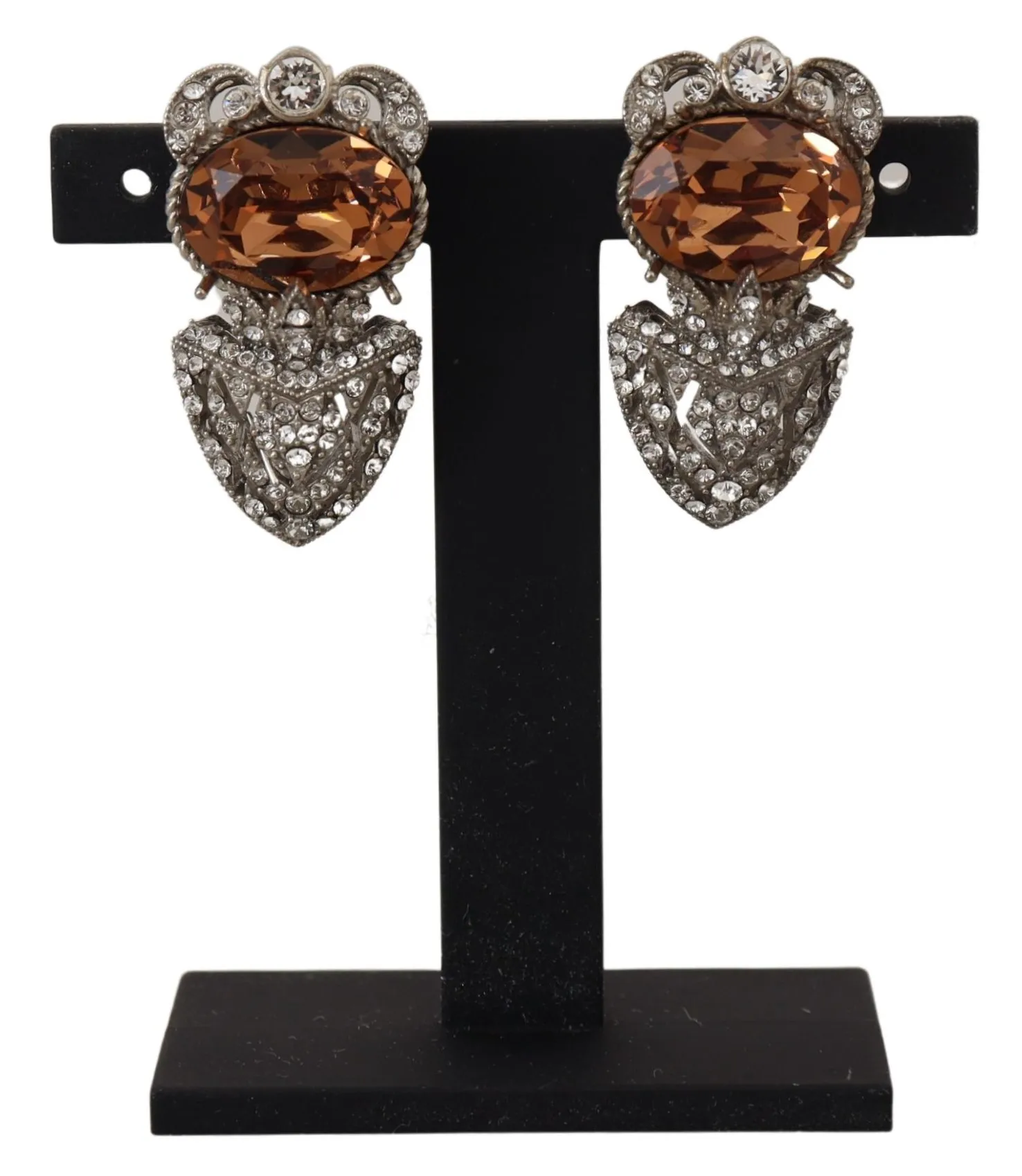 Dolce & Gabbana Women's Elegant Sicily Floral Sterling Earrings