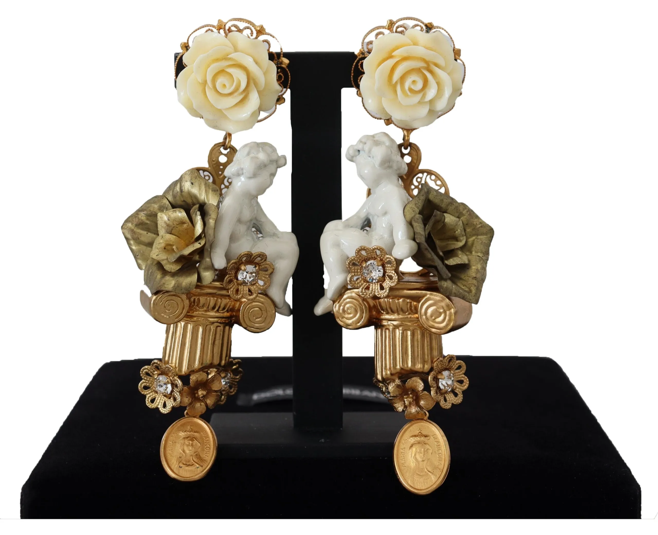 Dolce & Gabbana Women's Elegant Cherub Clip-On Earrings