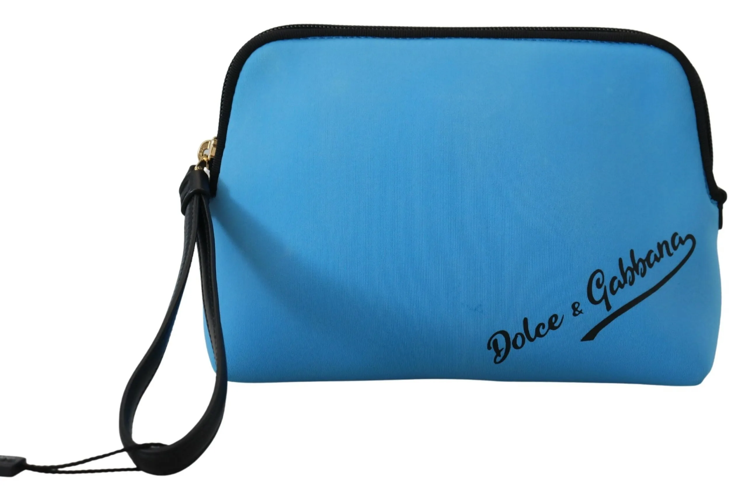 Dolce & Gabbana Women's Elegant Blue Polyamide Pouch Bag