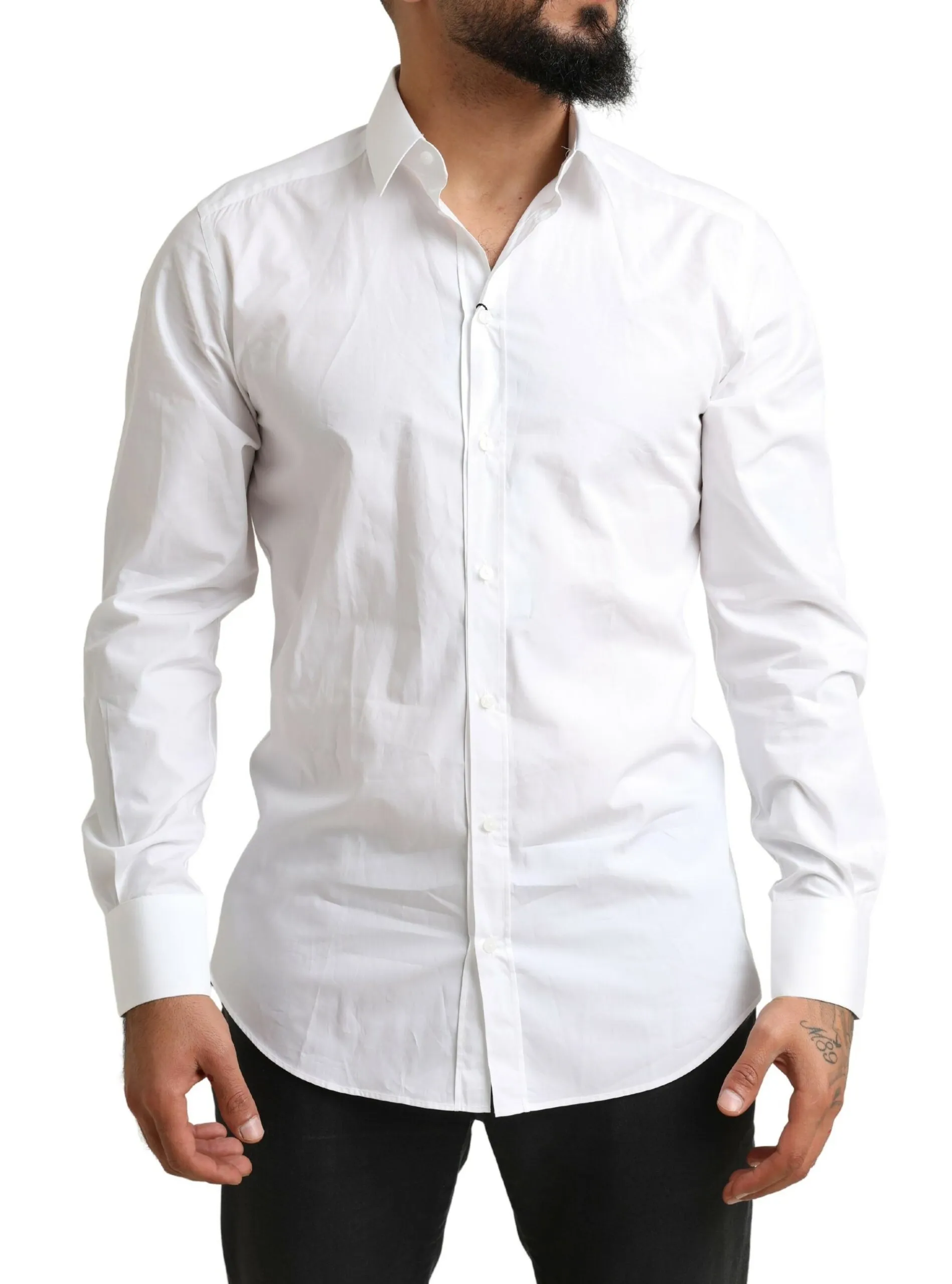 Dolce & Gabbana Men's Gleaming Slim Fit Dress Shirt