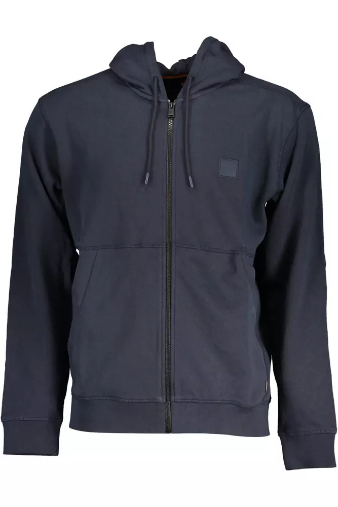 Hugo Boss Blue Organic Cotton Men Sweater