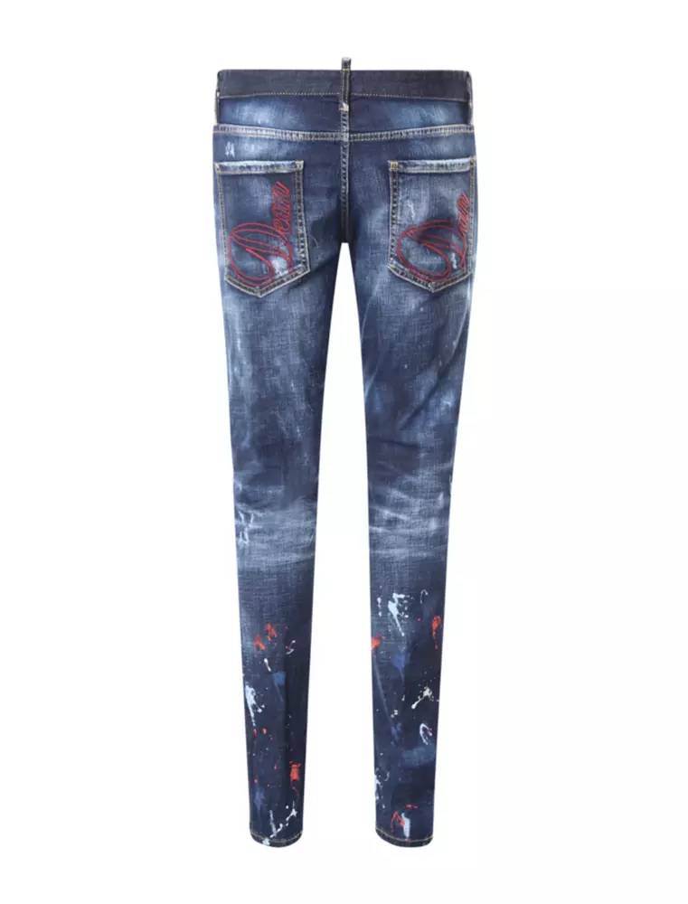 Dsquared² Men's Elegant Stretch Cotton Denim Jeans