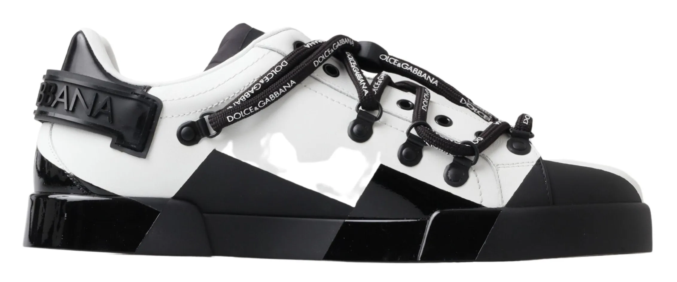 Dolce & Gabbana Men's Elegant Portofino Leather Low Top Sneakers
