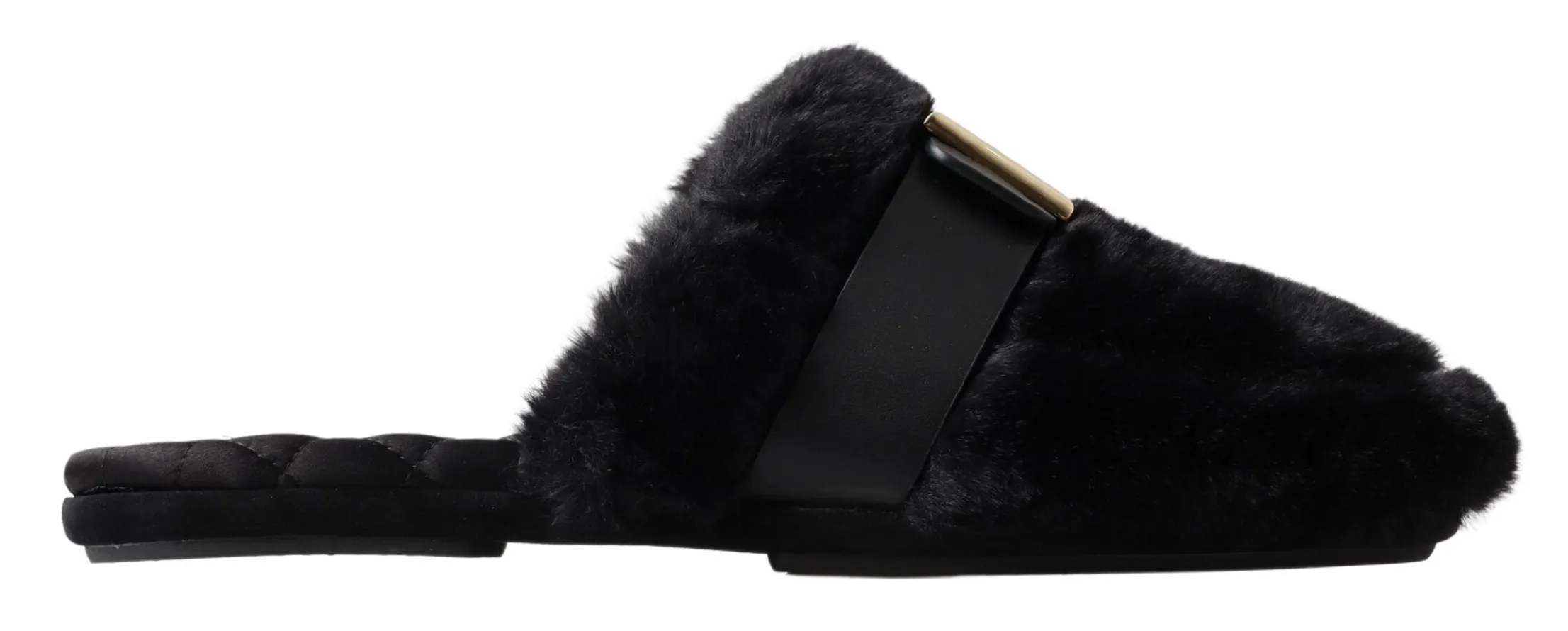 Dolce & Gabbana Men's Elegant Black Polyester Men's Slides