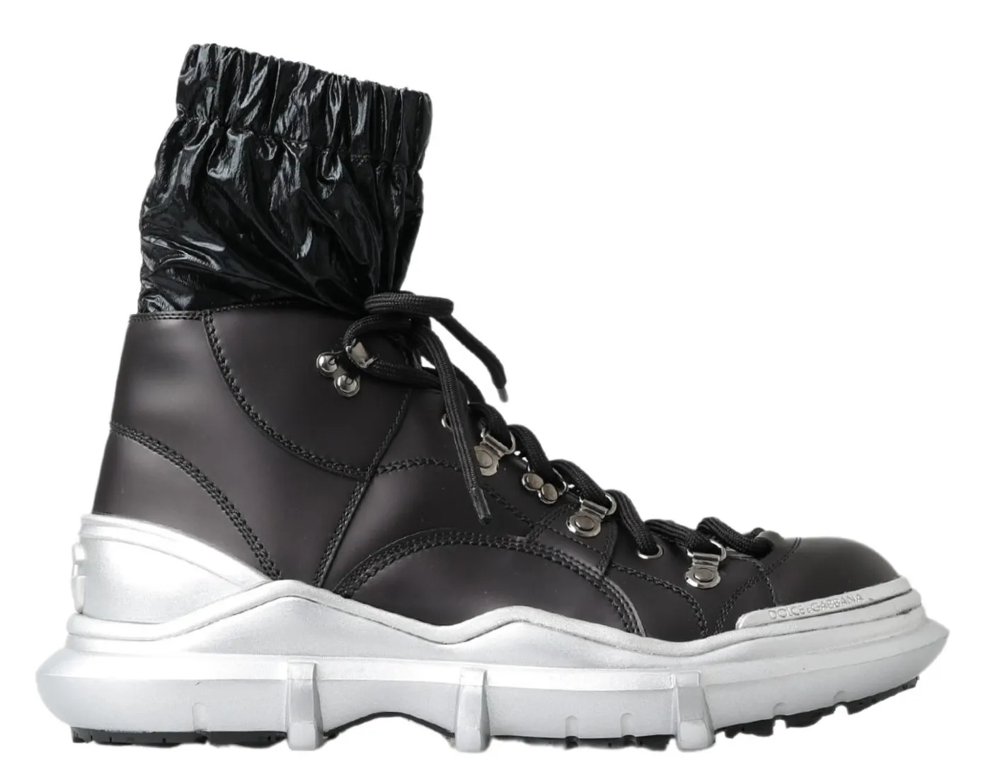 Dolce & Gabbana Men's Black High Top Sneaker Bootie