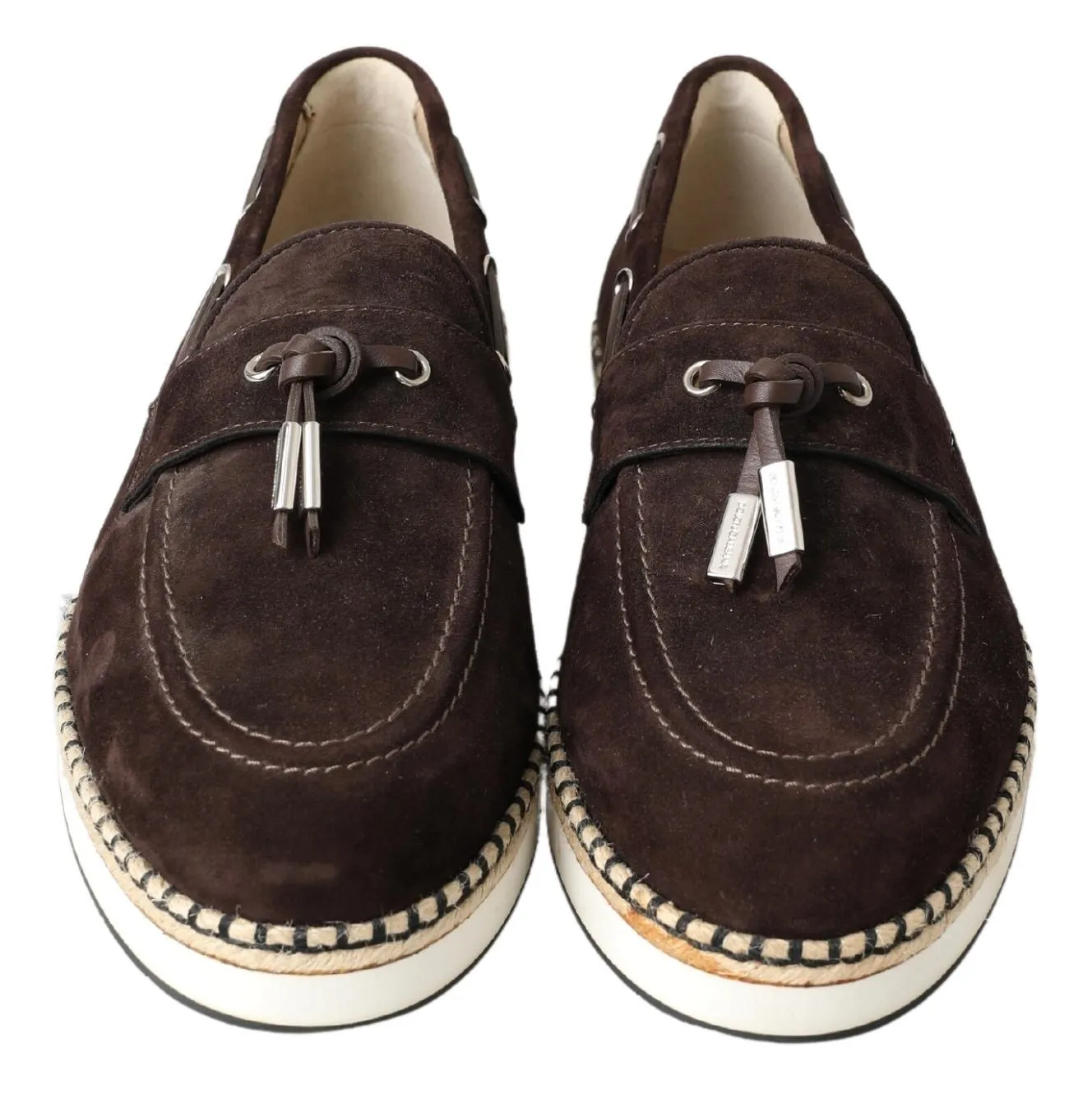 Dolce & Gabbana Men's Sleek Brown Espadrille Sneakers
