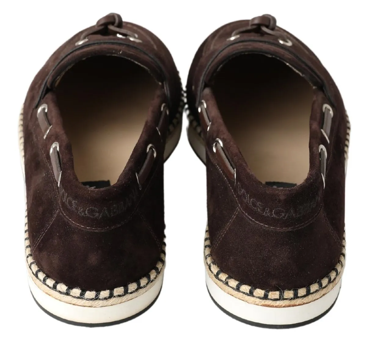 Dolce & Gabbana Men's Sleek Brown Espadrille Sneakers
