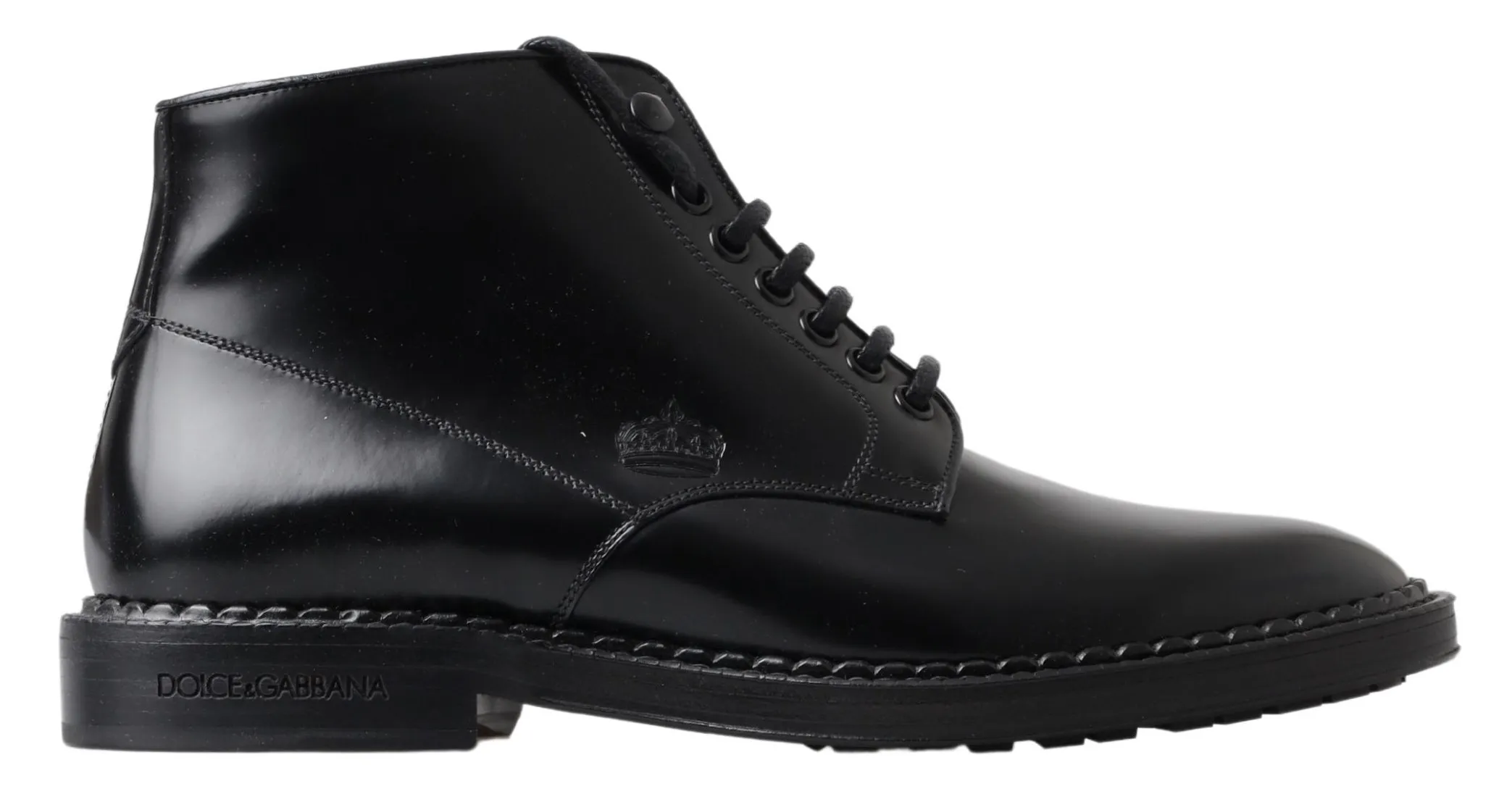 Dolce & Gabbana Men's Elegant Black Leather Men's Boots