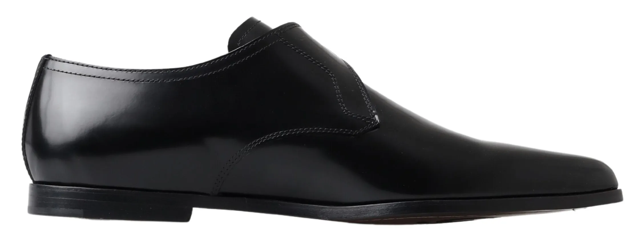 Dolce & Gabbana Men's Elegant Black Leather Monk Strap Shoes