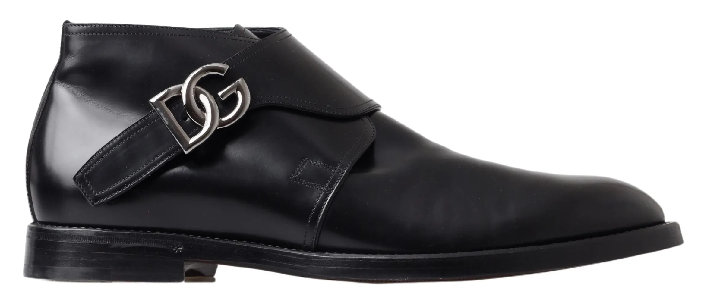 Dolce & Gabbana Men's Elegant Leather Monk Strap Dress Shoes