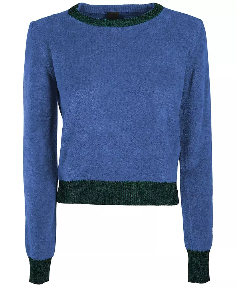 PINKO Women's Chic Contrasting Edges Cotton Blend Sweater