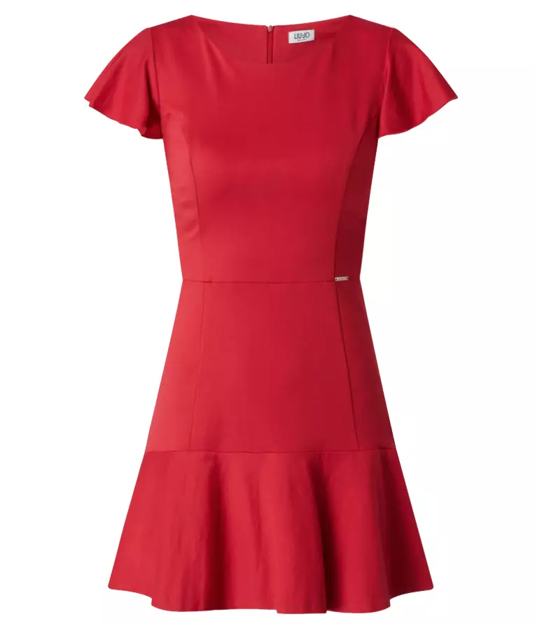 Liu Jo Women's Chic Short-Sleeved Crew-Neck Red Dress
