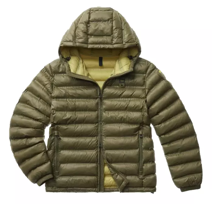 Blauer Men's Eco-Friendly Nylon Down Jacket with Hood