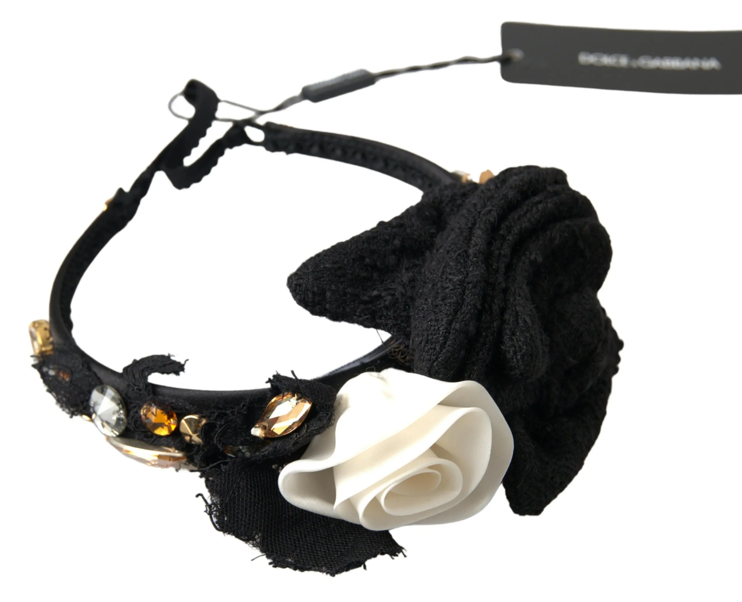 Dolce & Gabbana Women's Elegant Crystal-Embellished Silk Diadem