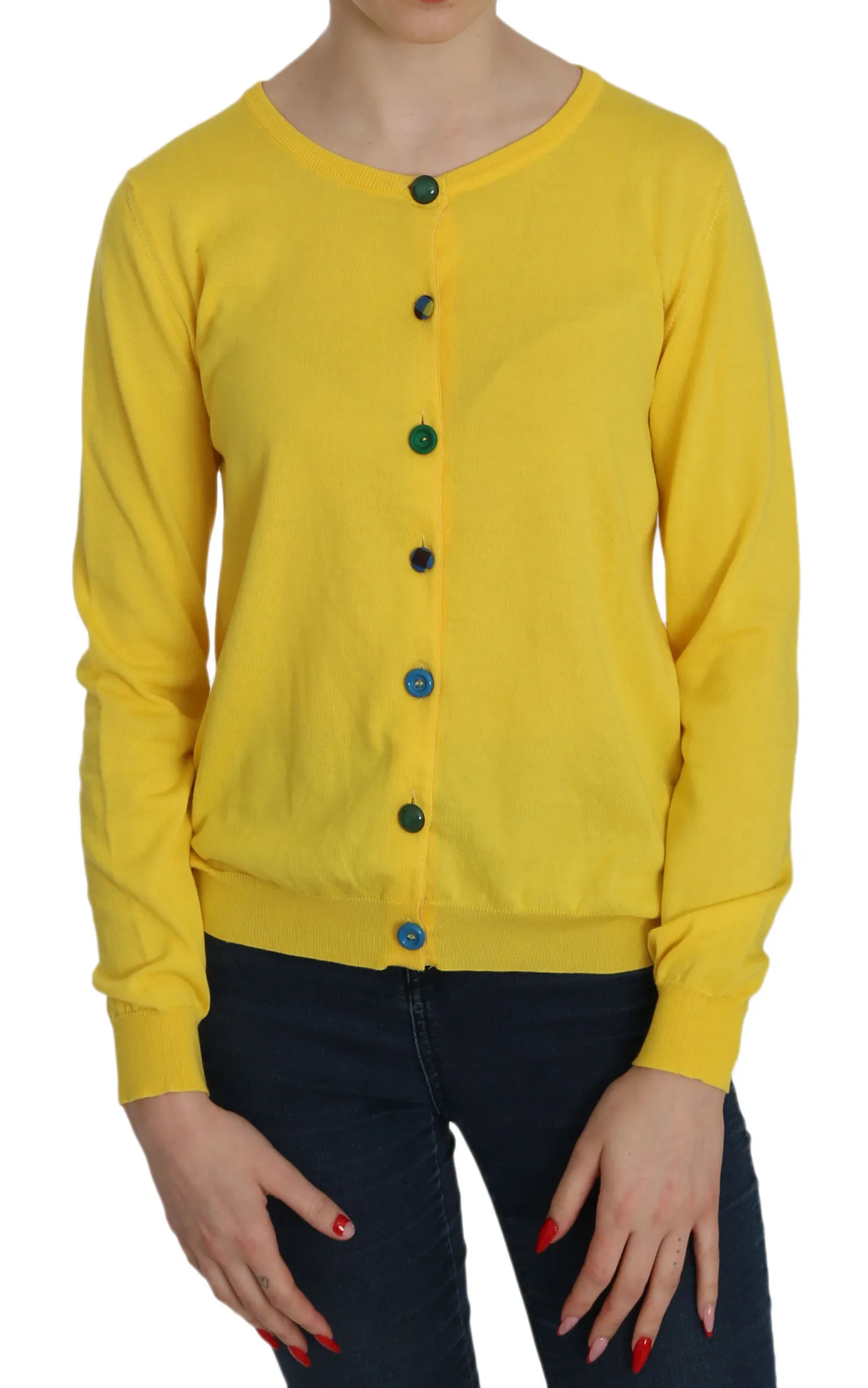Jucca Women's Radiant Yellow Cotton Sweater