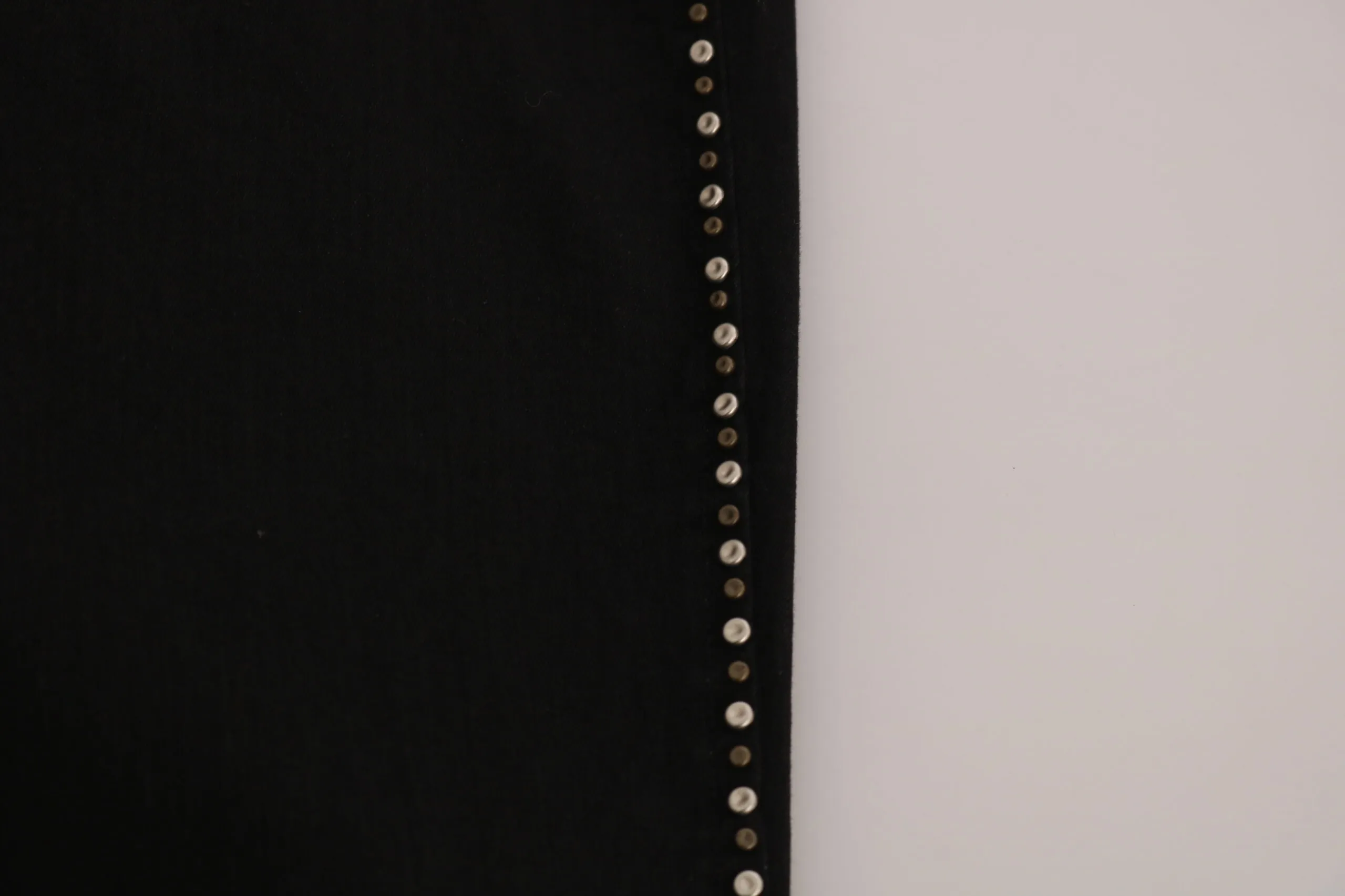 Costume National Women's Chic Mid Waist Skinny Black Denim